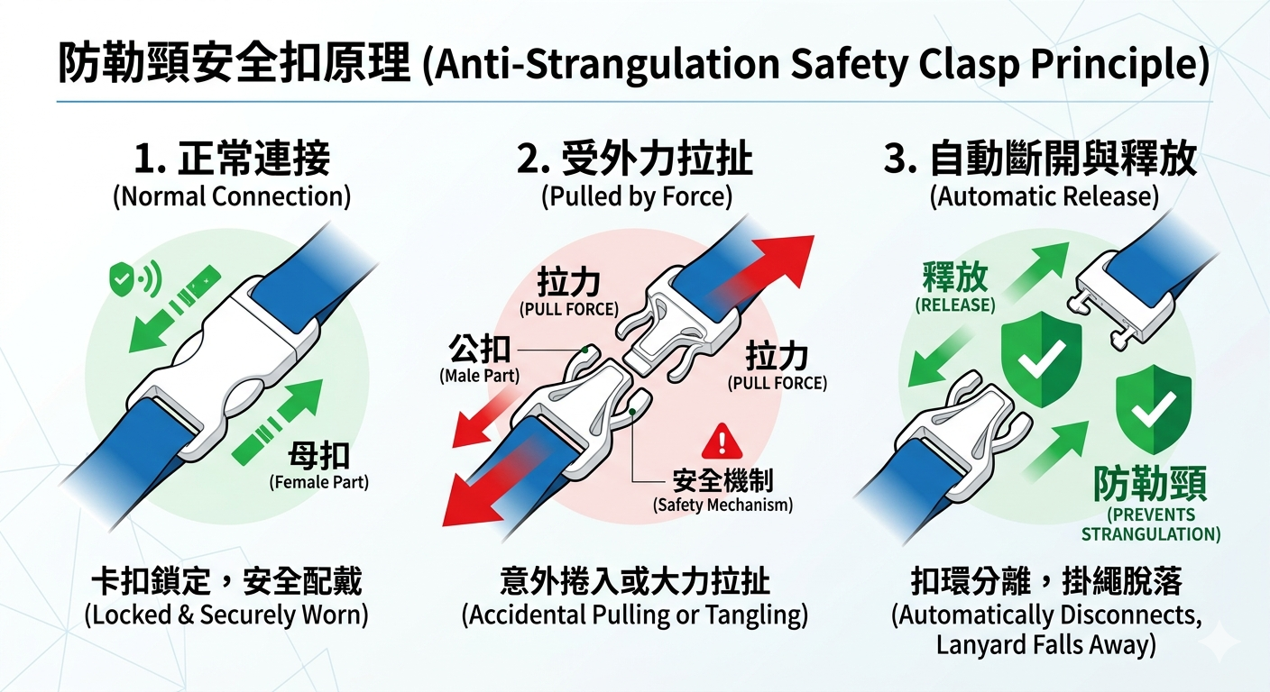 防勒頸安全扣原理圖片